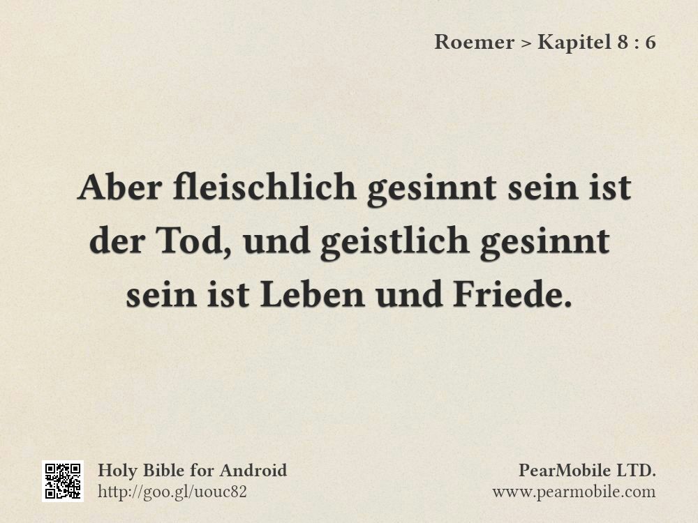 Roemer, Kapitel 8:6